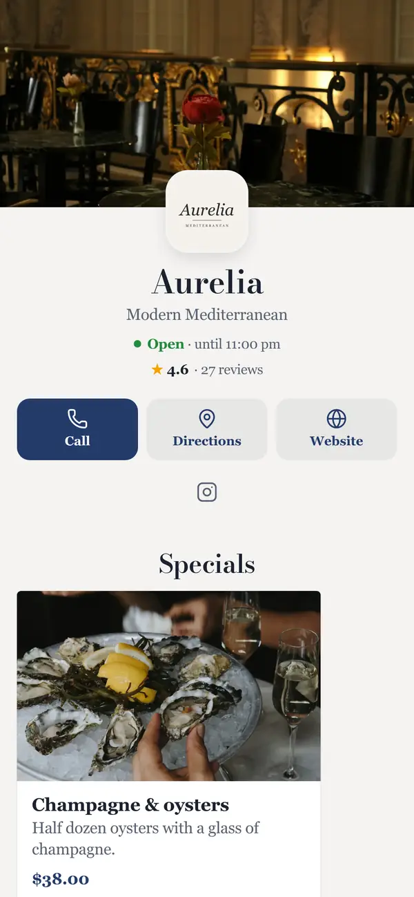 Aurelia: Modern Mediterranean